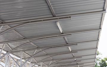 installing Leycett metal roofing